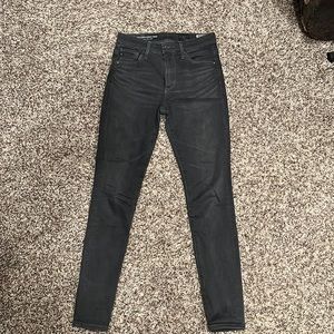 AG the Farrah skinny high rise ankle size  24 gray